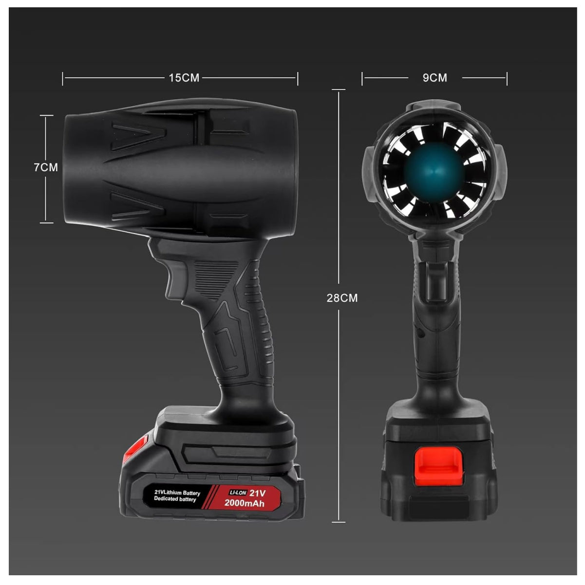 MINI SOPLADOR ELECTRICO INALAMBRICO 2 BATERIAAS
