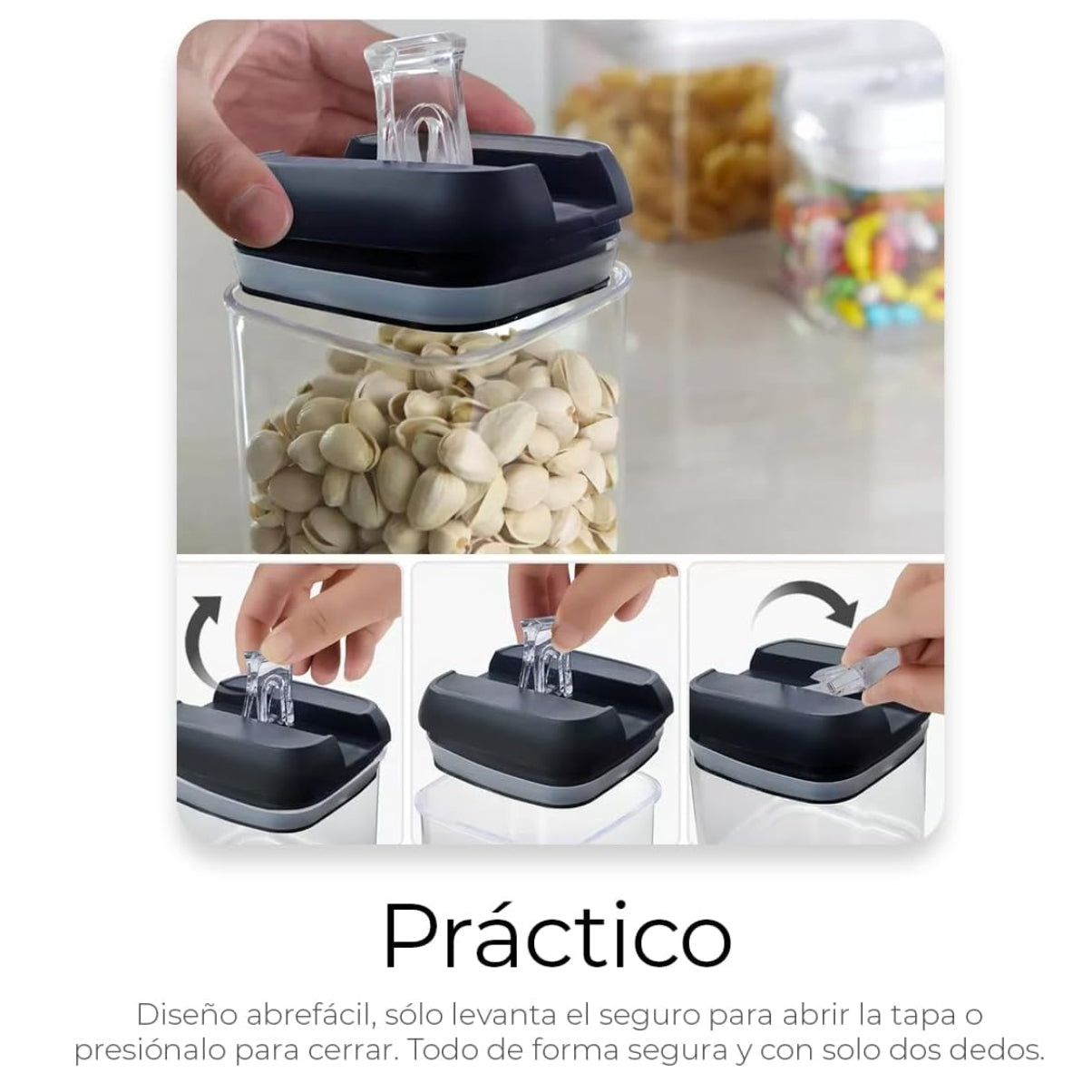 CONTENEDOR DE ALIMENTOS HERMETICOS X7 COCINA