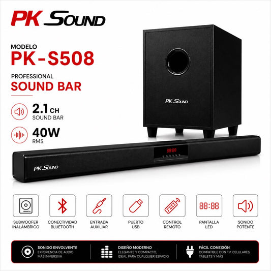 BARRA DE SONIDO CON BAJO